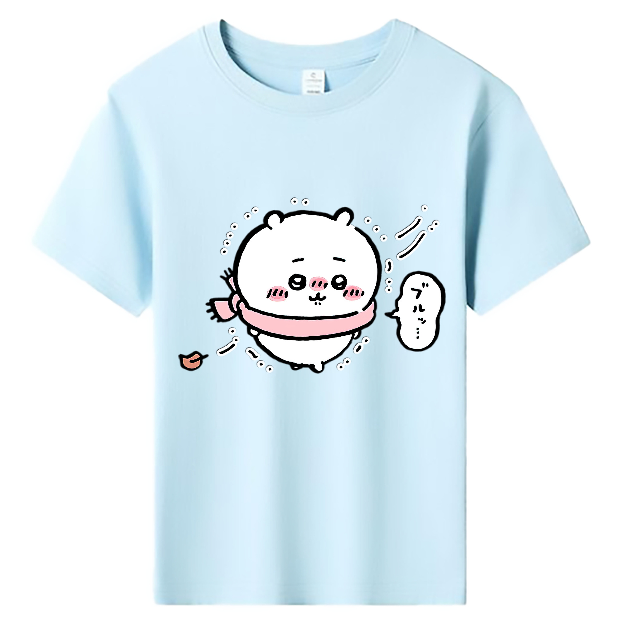 （画像用） ちいかわ ちいかわ Chii-kawa chiikawa 綿100％キッズTシャツ（フロントプリント）